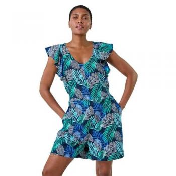Blue Oasis Leaf Play Dress – 10 UK