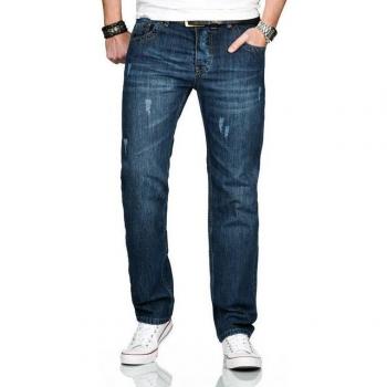 A. Salvarini Carlo Designer Jeans mit geradem Bein