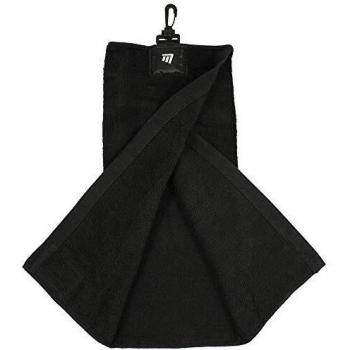 Masters Golf -Tri-fold Towel with Bag Clip and Club Cleaner Patch