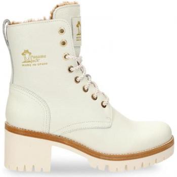 Padma B12 Botas Panamá Jack en Color Blanco – Tacón Bajo y Piel Natural
