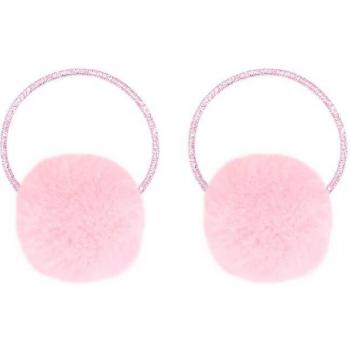 Sweet Pompom Hair Ropes for Newborn Girls