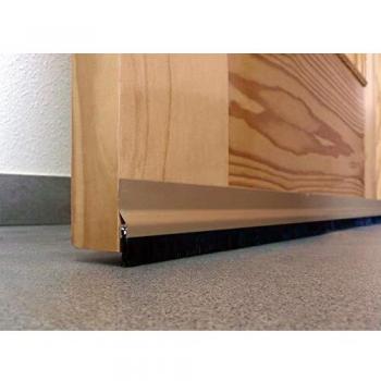 Burlete de Aluminio con Flecos Adhesivos 92cm Dorado