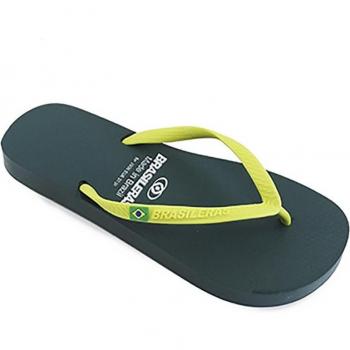 Brasileras Infradito da donna Verde/Giallo EU 40-41