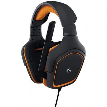 Logitech G231 Prodigy Black and Orange Wired Gaming Headset with Mic