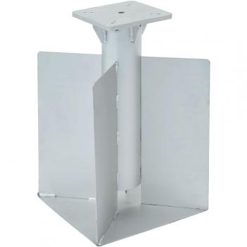 VidaXL In-Ground Parasol Base Silver 10.8x10.8x17.7 Steel