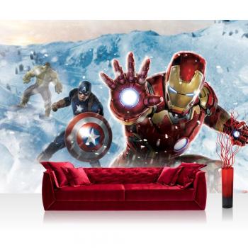 Hulk‑Iron‑Man‑Thor‑Captain‑America Vlies‑Fototapete 152,5x104 cm