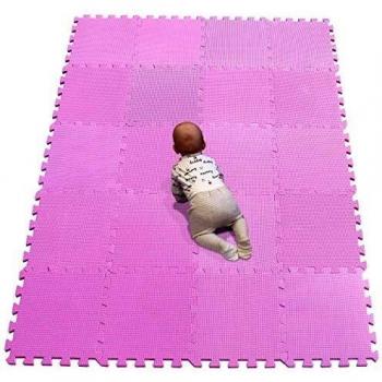 YIMINYUER Pink Baby Activity Play Mat Tiles Set of 20