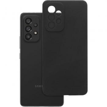 Smarts Liquid Silicone Cupertino (Galaxy A53), Smartphone Hülle, Schwarz