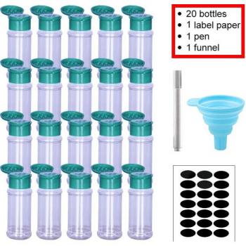 20PC Spice Jars Set