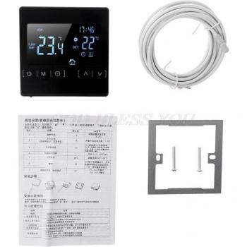 Programmable Touch Screen Thermostat for Heating Systems AC85-240V