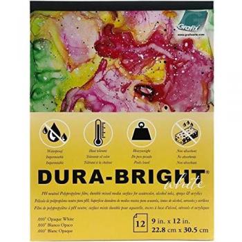Grafix Dura-Bright 9X12 Opaque White Pad .010 12 Sheets