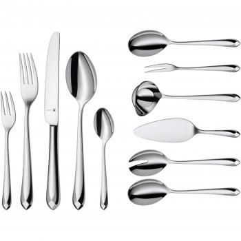 WMF Jette 66‑Teiliges Besteck-Set für 12 Personen – rostfreies Cromargan Protect Edelstahl, spülmaschinenfest