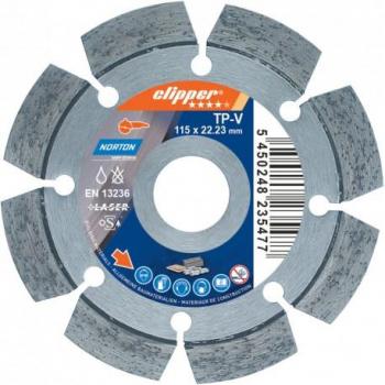 Fraise à fissures CLIPPER Pro Universelle TP‑V 125 × 22,23 mm