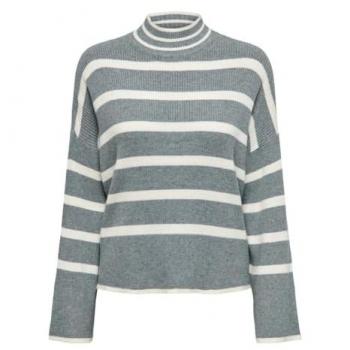 Only Comfort Fit Strickpullover mit weiten Ripp-Bündchen, Größe XL