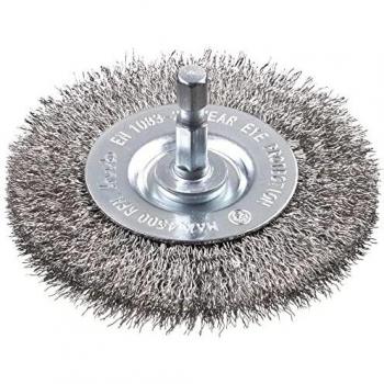 KWB Brosse plate fil en acier fin ondulé ø 75 mm
