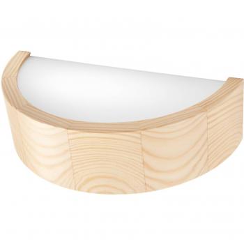 Lampe murale Envostar Kerio 27,5 cm bois naturel