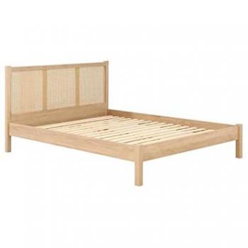 Birlea Croxley 5ft Kingsize Oak & Rattan Bed Frame