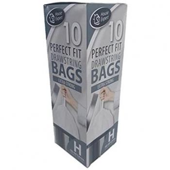 Perfect Fit White Pedal Bin Liners 50-60 Litre 10 Pack