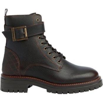 Barbour Heidi Brown Leather Biker Boots – Women’s 7