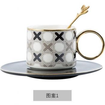 150Ml Geometric Ceramic Coffee Cup for Tea and Milk
