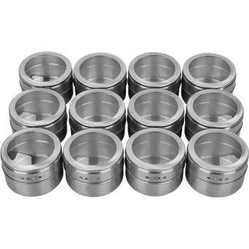 Magnetic Spice Tins Set (12Pcs)