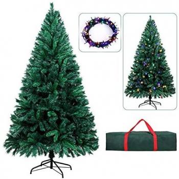 Compact 6‑ft OUSFOT LED Christmas Tree, 815 PVC Branches, Portable Storage Bag