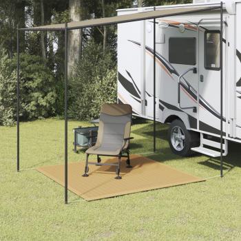 Tappetino da Tenda in Sabbia 250×250 cm HDPE
