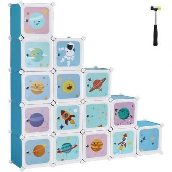 Armario Infantil de Plástico con 15 Cubos