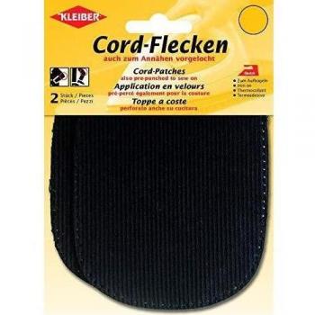 Patch Thermo-velours KLEIBER Noir, Couleur Côtelé