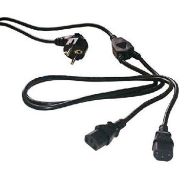 MCL Câble d'alimentation CEE 7/7 (M) IEC 320 EN 60320 C5 (F) 2 m