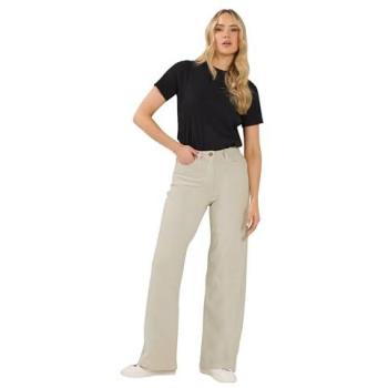Women’s Cream Tall Wide Leg Jeans by Long Tall Sally (Size 14L)