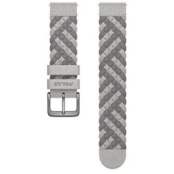 Polar Uhrenarmband 20 mm aus Kunstleder, Grau