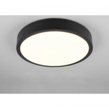 Plafoniera Iseo LED, nera, Ø 40 cm, dimmerabile
