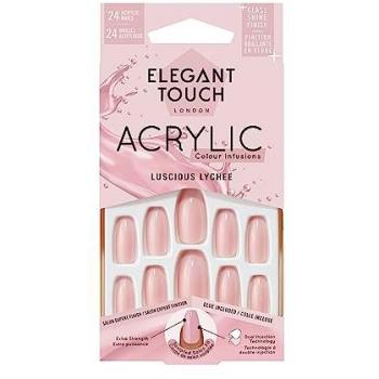 Elegant Touch Acrylic False Nails Colour Infusions Luscious Lychee
