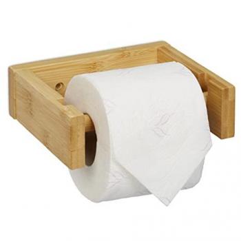 Papier Toilette Mural en Bambou – Support Nature Relaxdays