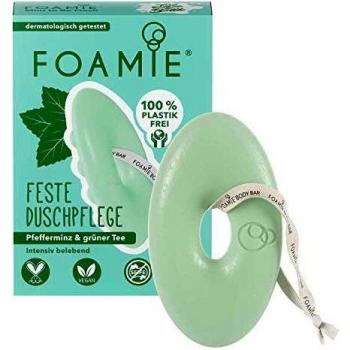 Veganer Foamie Duschschaum mit Pfefferminz & Grüner Tee – Massageeffekt