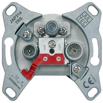 Jultec JAP314TRS 3-Loch programmierbare Antennendose mit Schutzschaltung (14dB)