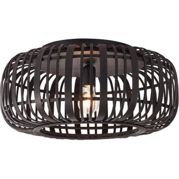 Brilliant Deckenleuchte Woodrow in Schwarz E27 500mm