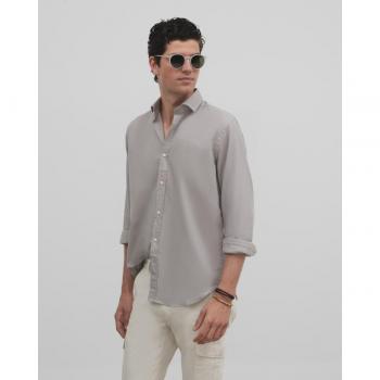Camisa Silbon corte slim gris medio para Hombre