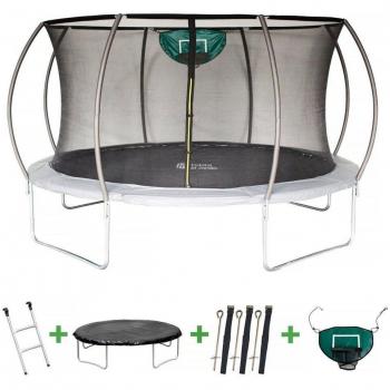Trampoline 4,25 m avec Panier de Basket Prestige Jumper
