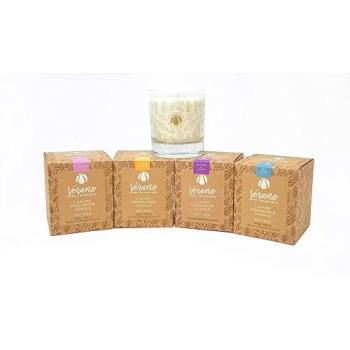 Mixed Aroma Soy Candle Kit – 4 Gift-Boxed Glass, 200 g