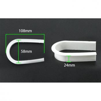 Capuchon d'évier blanc avec œillets U/O – Pack de 40 pièces