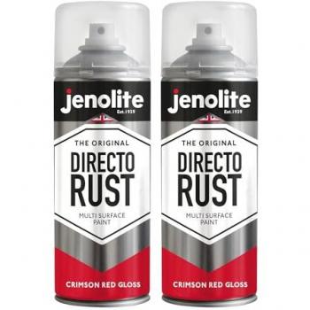 Jenolite Directorust 400 mL Crimson Red Gloss Spray – 2‑Pack Kit