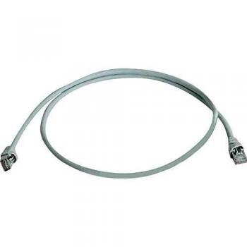 Telegärtner RJ45 Netzwerkkabel, Patchkabel CAT 6a S/FTP 1.50 m Grau