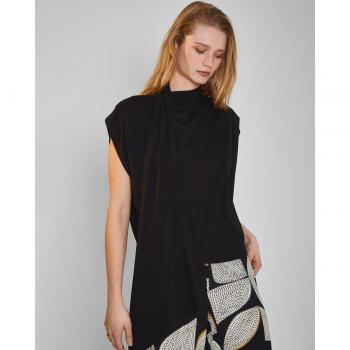 Blusa Trucco de mujer con cuello pañuelo y sin costuras