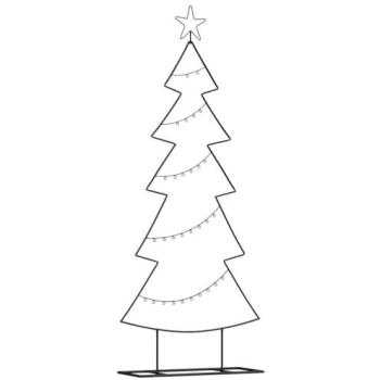 VidaXL 150‑cm Metal Christmas Tree (Black) with Stand