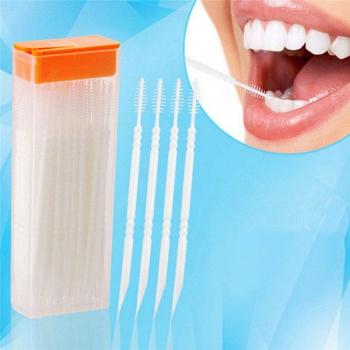 50 PCS Interdental Cleaning Brushes for Oral Health