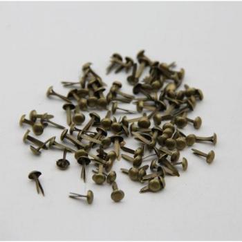 100pcs 5.5mm Vibrant Color Round Metal Mini Brads for Crafts