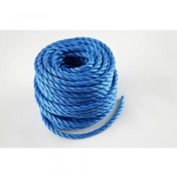 Durable Blue PP Rope, 6mm Width, 30 Meters Long, Waterproof