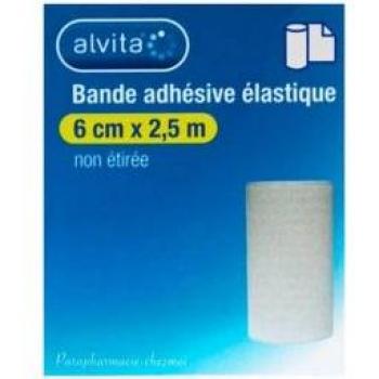 Bande adhésive élastique Alvita 6 cm x 2,5 m